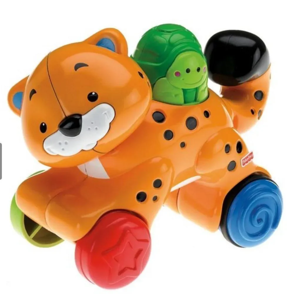 Rare! Fisher-Price Press and Go Cheetah Toy!